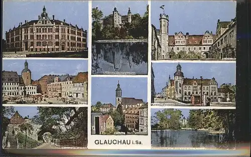 Glauchau Schloss Postamt  Kat. Glauchau