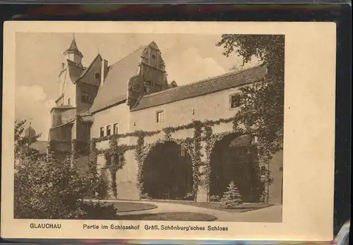 Glauchau Schlosshof Graeflich Schoenburgisches Schloss Kat. Glauchau