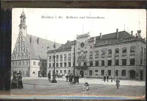 Zwickau Sachsen Rathaus und Gewandhaus Kat. Zwickau