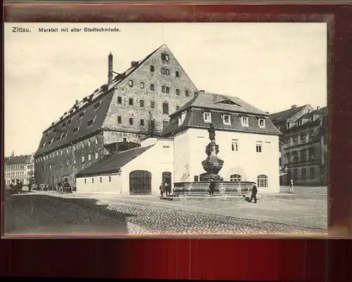 Zittau Marstall mit alter Stadtschmiede Kat. Zittau