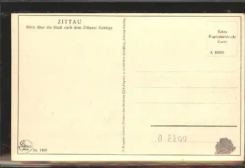 Zittau mit Gebirge Kat. Zittau