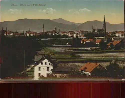 Zittau Blick vom Echartsberg Kat. Zittau