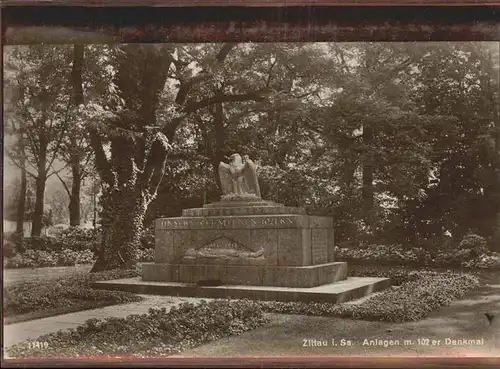 Zittau Anlagen Denkmal Kat. Zittau