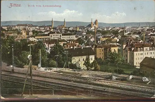 Zittau Blick vom Kummersberg Kat. Zittau