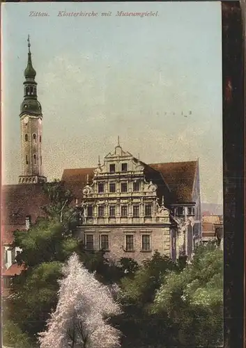 Zittau Klosterkirche mit Museumgiebel Kat. Zittau
