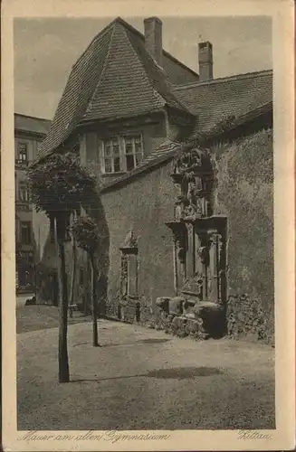 Zittau Mauer am alten Gymnasium Kat. Zittau