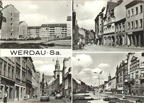 Werdau Sachsen Plattenbau August Begel Strasse  Kat. Werdau