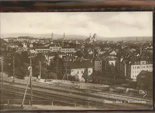 Zittau Blick vom Kummersberg Kat. Zittau