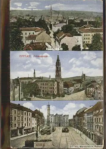 Zittau Johanneum Marktplatz Kat. Zittau