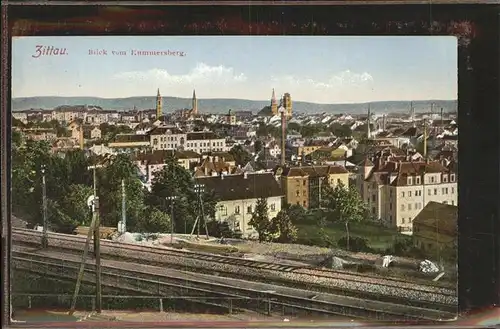 Zittau Blick vom Kummersberg Kat. Zittau