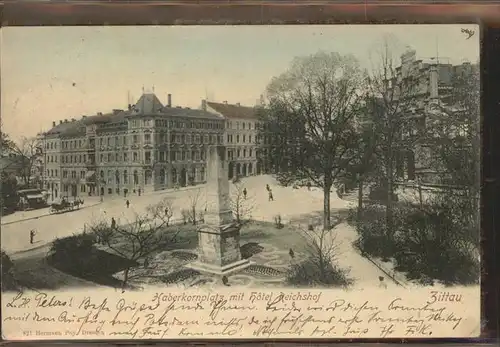 Zittau Haberkornplatz Hotel Reichshof Kat. Zittau