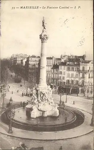 Marseille La Fontaine Cantini Feldpost Kat. Marseille