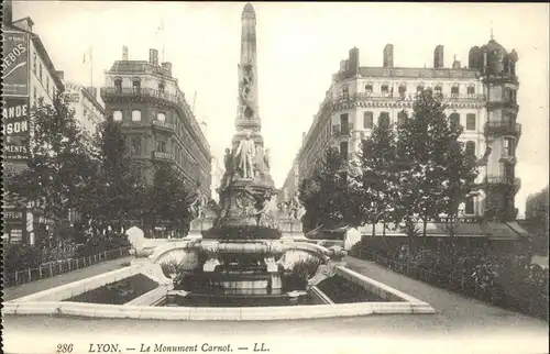 Lyon France Le Monument Carnot Kat. Lyon