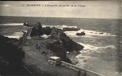 Biarritz Pyrenees Atlantiques Rocher de la Vierge Kat. Biarritz