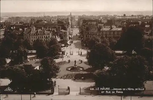 Le Havre Jardins de l Hotel de Ville Rue de Paris Kat. Le Havre