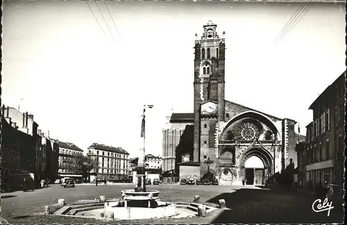 Toulouse Haute Garonne Place Sainte Etienne Fontaine Cathedrale Kat. Toulouse