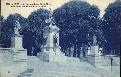 Nantes Loire Atlantique Cours Saint Pierre Monument des Morts pour la Patrie Kat. Nantes