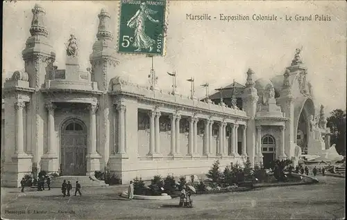 Marseille Grand Palais Exposition Coloniale Kat. Marseille