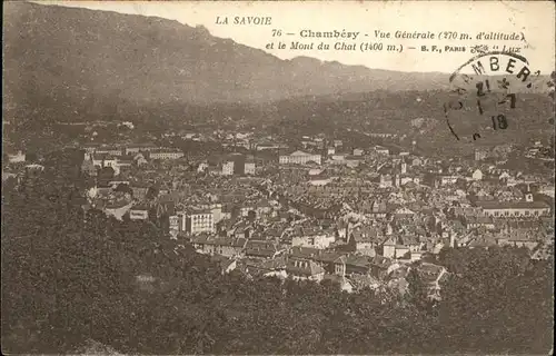Chambery Savoie Vue generale Mont du Chat Kat. Chambery