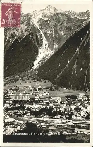 Chamonix Panorama avec Mont Blanc et Brevent Kat. Chamonix Mont Blanc