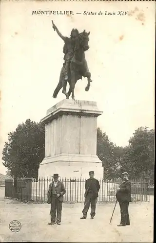 Montpellier Herault Statue de Louis XIV monument Kat. Montpellier