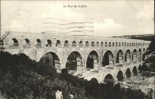 Vers Pont du Gard Le Pont du Gard viaduc romain Kat. Vers Pont du Gard