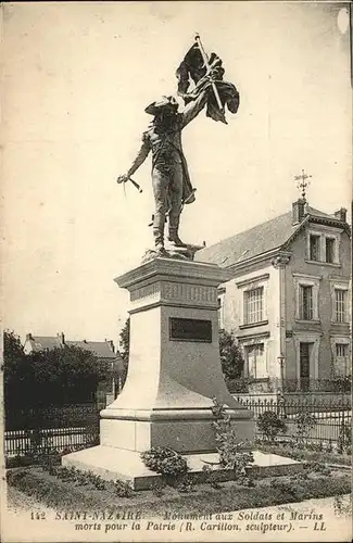 Saint Nazaire Loire Atlantique Monument aux Soldats et Marins sculpteure R. Carillon Kriegerdenkmal Kat. Saint Nazaire