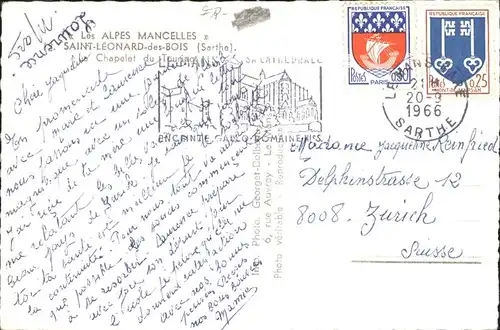 Saint Leonard des Bois Chapelle du Touring Kat. Saint Leonard des Bois