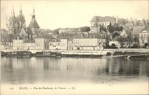 Blois Loir et Cher Vue du Faubourg de Vienne eglise Kat. Blois