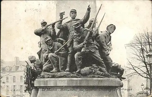 Le Mans Sarthe Monument du General Chanzy Kat. Le Mans