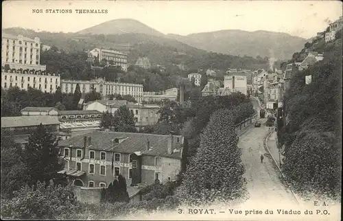 Royat Puy de Dome Vue prise du Viaduc Kat. Royat