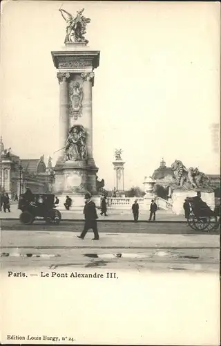 Paris Le Pont Alexandre III sculpture Kat. Paris