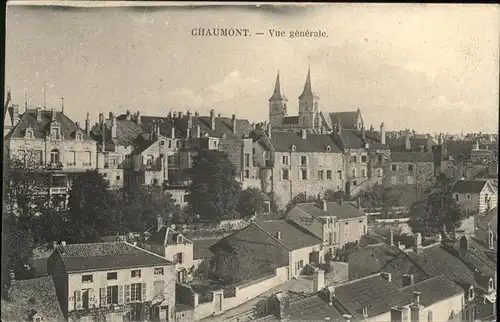 Chaumont Haute Marne Vue generale eglise Kat. Chaumont