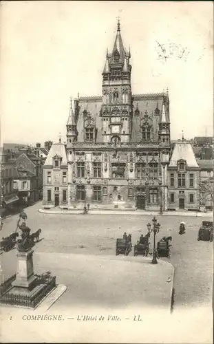 Compiegne Oise Hotel de Ville monument sculpture Kat. Compiegne