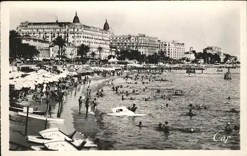 Cannes Alpes Maritimes Plage de la Croisette Kat. Cannes