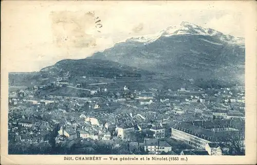 Chambery Savoie Vue generale et le Nivolet Kat. Chambery