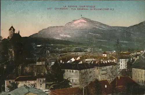 Chambery Savoie Vue generale et le Nivolet Kat. Chambery