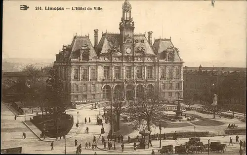 Limoges Haute Vienne Hotel de Ville Fontaine Kat. Limoges