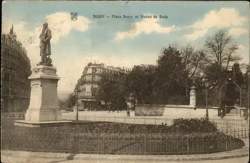 Dijon Cote d Or Place Darcy et Statue de Rude sculpture monument Kat. Dijon