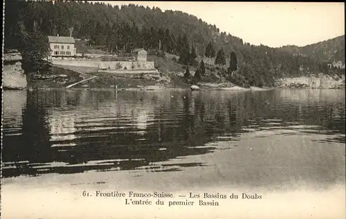 Villers le Lac Les Bassins du Doubs Frontiere Franco Suisse  Kat. Villers le Lac
