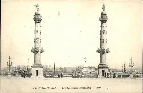 Bordeaux Les Colonnes Rostrales Kat. Bordeaux