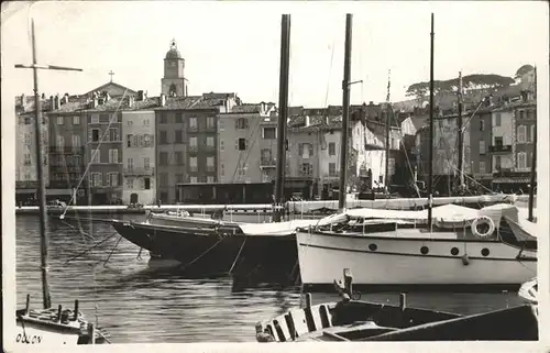 Saint Tropez Var Quai Suffren bateau Kat. Saint Tropez