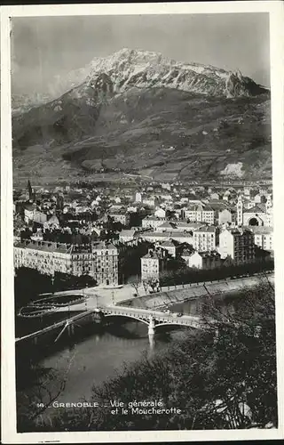 Grenoble Vue generale et le Moucherotte Kat. Grenoble