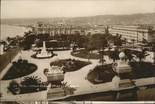 Nice Alpes Maritimes Jardin Albert I et les Hotels plage Kat. Nice