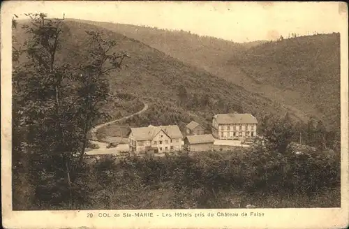 Sainte Marie aux Mines Haut Rhin Hotels vue prise du Chateau de Faise Kat. Sainte Marie aux Mines Alsace