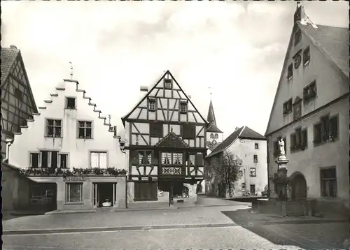 Turckheim Haut Rhin Place Turenne Fontaine Ste Anne eglise Kat. Turckheim