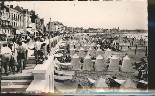 Les Sables d Olonne Plage et Remblai vers les Pins promenade Kat. Les Sables d Olonne