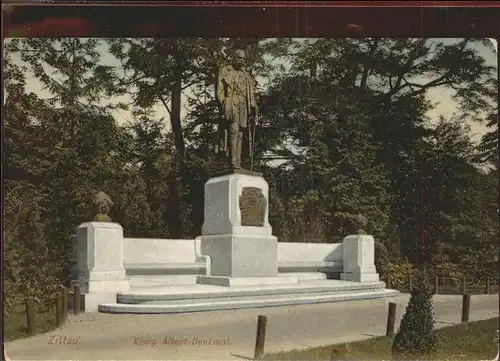 Zittau Koenig Albert Denkmal Kat. Zittau