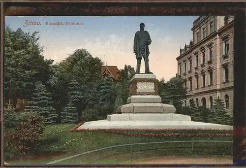 Zittau Bismarck Denkmal Kat. Zittau