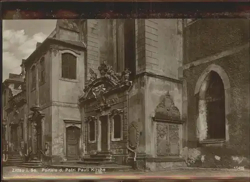 Zittau Portale Petri Pauli Kirche Kat. Zittau